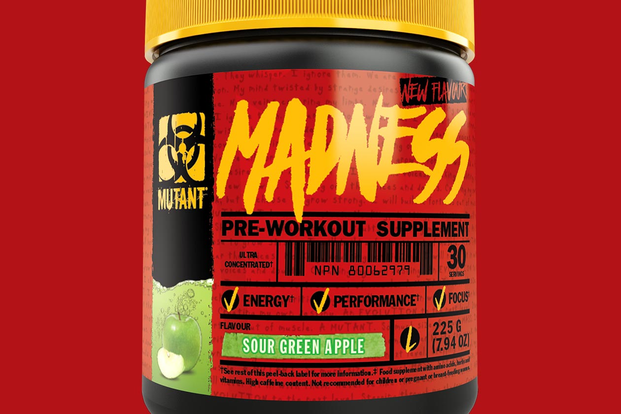 Mutant MADNESS 225g (30serv) - sour green apple